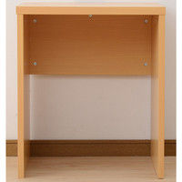 YAMAZEN（山善） シンプルデスク 幅595×奥行390×高さ700mm ナチュラルビーチ CSD-7060（NB） 1台（直送品）