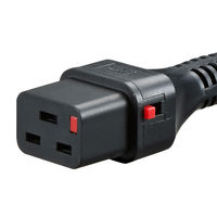 サンワサプライ 抜け防止ロック電源コード APW15-C20C19LK02 1本