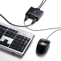 サンワサプライ キーボード・マウス用パソコン切替器(2:1) SW-KM2UU 1個（直送品）