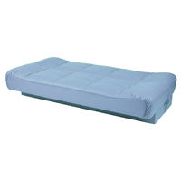 三和製作所 ソファーベッド引出し収納付 ブルー 00000550（直送品）