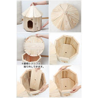 Leaf Corporation（リーフコーポレーション） 国産 大工さんの作った八角猫ハウス 室内用 木製 212544 1個（直送品）