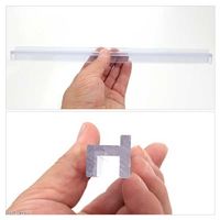 JUN かさねらレール 300mm 2本入り ガラス厚10mm対応 275117 1個（直送品）