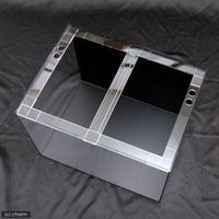 アクリル水槽 アクリルクリアタンク 底面・背面板黒 60×30×36cm・板厚5×5×5mm 60cm水槽 503338 1個（直送品）