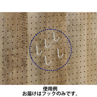 トーカイスクリーン MSパネル 有孔ボードフック MS-FK ホワイト 1セット（5個入）（取寄品）