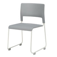 中央可鍛工業 MORループスタッキングチェア 樹脂座 グレー MOL-17 GL 5脚セット（取寄品）