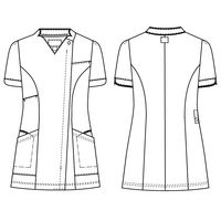 ナガイレーベン チュニック BD-6122 ヴィンテージボルドー L 医療白衣 1枚