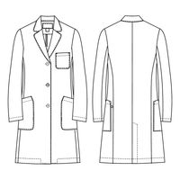 ナガイレーベン 女子シングル診察衣 ホワイト M KEX-5190 1枚　白衣　ドクターコート　レディース