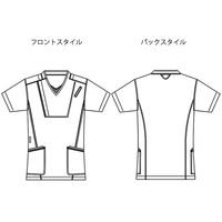 サーヴォ スクラブ（男女兼用） ネイビー 3L MSCU-1805 1枚（直送品）