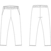 KAZEN スラックス（男女兼用） ホワイト 4L 855（直送品）