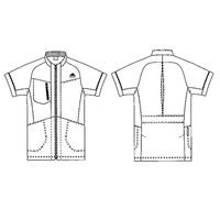 アディダス メンズジャケット SMS602 ホワイト×ネイビー O KAZEN（カゼン） 医療白衣 1枚（直送品）