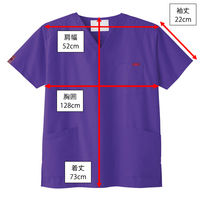 フォーク スクラブ ウルトラバイオレット LL 7000SC-23 1枚　スクラブ