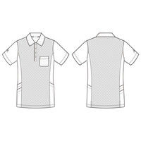 ルコックスポルティフ ユニセックスニットシャツ UZL3061 チャコール M 介護ユニフォーム 1枚（直送品）