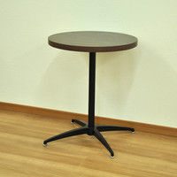 エイ・アイ・エス カフェテーブル丸 天板ダークブラウン×脚ブラック 直径600×高さ720mm CFK-600CIset DBR/BK 1台（直送品）