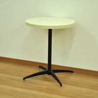 エイ・アイ・エス カフェテーブル丸 天板ホワイト×脚ブラック 直径600×高さ720mm CFK-600CIset WH/BK 1台（直送品）