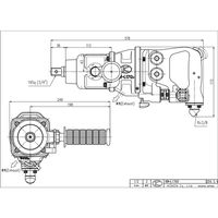 空研 防振型インパクトレンチ 本体 (09171HV) KWーL17GV 1台（直送品）