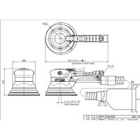 空研 吸塵式サンダーB本体(81105A2HB1) DACー05ASB DAC-05ASB 1台（直送品）