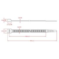 エスコ 940x 9.0mm 結束バンド(耐候性/10本) EA475BY-94 1セット(40本:10本×4袋)（直送品）