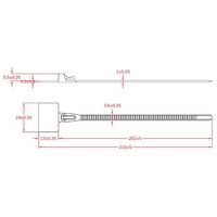 エスコ 215x3.6mm/13x19mm マーカーバンド(100本) EA475HB-21 1セット(300本:100本×3袋)（直送品）