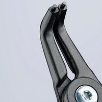 エスコ 19ー 60mm 軸用スナップリングプライヤー(ストッパー付) EA590BK-12 1本（直送品）