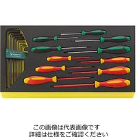 エスコ 20本組 ドライバー・六角棒レンチセット EA612VB-5 1セット（直送品）