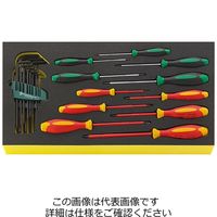 エスコ 24本組 ドライバー・六角棒レンチセット EA612VB-6 1セット（直送品）