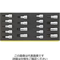 エスコ 1/2”DR ビットソケットセット EA612TA-25 1セット（直送品）