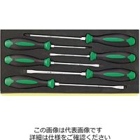 エスコ 6本組 [+ ー]ドライバーセット(手元六角付) EA612TA-32 1セット（直送品）