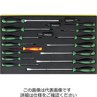 エスコ 18本組 ドライバーセット EA612TC-3 1セット（直送品）