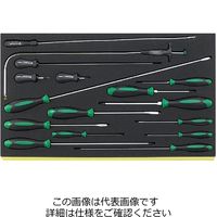 エスコ 16本組 ドライバーセット EA612TC-4 1セット（直送品）