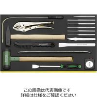 エスコ 16個組 ハンマー・ポンチセット EA612TC-7 1セット（直送品）