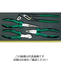 エスコ 4本組 プライヤーセット EA612TA-41 1セット（直送品）