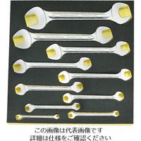 エスコ 10本組 両口スパナセット EA612TB-1 1セット（直送品）