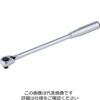 エスコ 3/8”DRx375mm ラチェットハンドル EA618JA-16 1個（直送品）