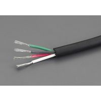 エスコ 1.25mm2x50m/4芯 [2種EPゴム]キャブタイヤケーブル EA940AZ-15 1巻（直送品）