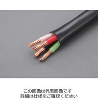 エスコ 2.0mm2x10m/4芯 [2種EPゴム]キャブタイヤケーブル EA940AZ-21 1巻（直送品）