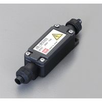 エスコ 3極(300V/15A) 端子台付中継ボックス(黒) EA940CX-3BA 1セット(3個)（直送品）