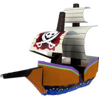 シヤチハタ ダンボール工作キット 海賊船 THM-SH2368A 2個（直送品）