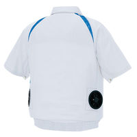 アイトス HERO’S UNIFORM 半袖ブルゾン（空調服TM）（男女兼用） シルバーグレー S AZ-1798-003-S（直送品）