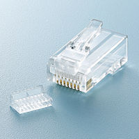 サンワサプライ RJ-45コネクタ(単線用) ADT-RJ45-50SN 1袋(50個入)