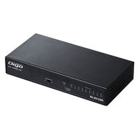 スイッチングハブ 8ポート ギガ LANハブ 磁石付 金属筐体 電源内蔵 ループ検知 EHC-G08MN2-HJB エレコム 1個