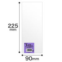 ヘッズ OPP袋90mm×225mm(長形40封筒) 90-225 1パック(100枚)