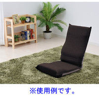 YAMAZEN（山善）コンパクトに2つ折りできるハイバック座椅子幅430×奥行570～920×高さ200～660mmブラウンIHZ-43（BR） 1脚（直送品）