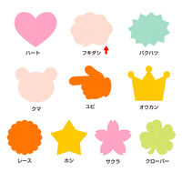 ササガワ ぷちカード フキダシ 中 16-7021 1セット(1冊(12枚:6色各2枚袋)×5)