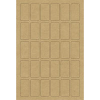 ササガワ 【OW】OA対応貼ってはがせるクラフト値札 長型 20-508 1セット(1冊(240片)×10)