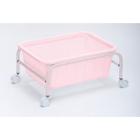 三和製作所 スタンド付脱衣かご シングル ピンク 00240512 1台