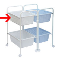 三和製作所 スタンド付脱衣かご ダブル ホワイト 00240514 1台