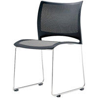 axona AICHI 愛知 スタッキングチェア ルッシュ LUSH-SX（FLU-4グレー） ループ脚 グレー 4脚セット（直送品）