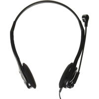 バッファロー 両耳ヘッドバンド式ステレオヘッドセット 4極ミニプ BSHSHCS100BK 1台（直送品）