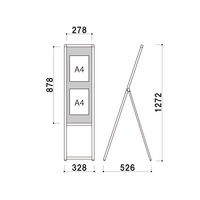 ファースト メッセージホワイトボードスタンドW300 シルバー ma30 1台