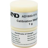 AD1603-1F1-A 校正用分銅 OIML型円筒分銅　F1級　1g　一般校正証明書付　1台 エー・アンド・デイ（直送品）